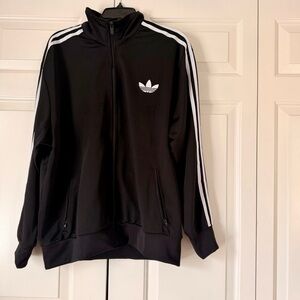 Adidas Originals Trefoil Track Jacket Black White Striped XL